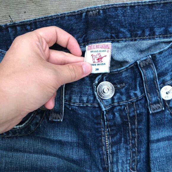 Vintage True Religion Jeans Size 36 BOBBY SUPER T Blue - Picture 8 of 9